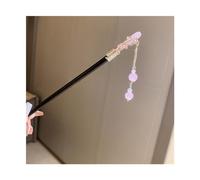 Hair Stick Peach Hair Sticks Chain Tassel Hairpin Hair Accessories Female(Pink HH4212-1)