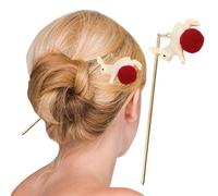 Hair Sticks for Buns,Alloy Hair Accessories with Pendant - Decorative Bun Holder, 5.7 Inch Elegant Hairpin for Women Girls