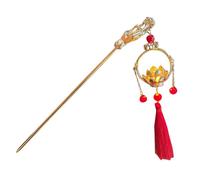 Hair Sticks For Buns,Women Hairpin - Ancient Style Chopstick Hairpins With Jewel, Glow Lantern Tassel Women Headdress