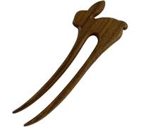 Hair sticks,hair stick pin,hair chopsticks for women,Wooden Carving U Shape Hair Chopsticks for Buns,Cute Rabbit Vintage Traditional Classical Style Hair Pins Stick