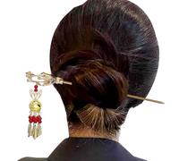 Hair Sticks With Dangles | Chinese Hair Accessories,Ancient Style Chopstick Hairpins With Jewel, Glow Lantern Tassel Women Headdress