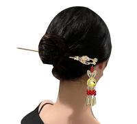 Hair Sticks with Pendants - Chinese Vintage Hair Sticks | Shiny Lantern Tassel Sticks Vintage Chinese Ancient Style Hair Making Accessories