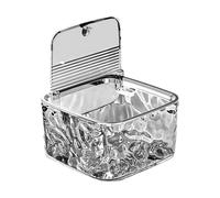 Hair Storage, Accessories Organizer, 5.71 x 5.71 x 3.15 inches, Hairpin Holder, Tie Keeper, Jewelry Box, Cosmetic Display, Compact Container, for Travel Case, Lightweight Design