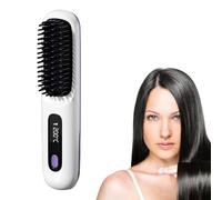 Hair Straightener - 35watt Digital Display Comb, Fast Heating 3level Temperature, | Quick Smooth Care Gadget Charging Styling Tool | Anti Frizz Negative Ion Function for Home Office Travel Use