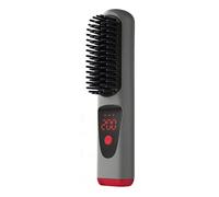 Hair Straightener - 4 Levels Ceramic Rechargeable Portable Cordless Comb with LED Display | Hot Tools Straightener - for Travel Holiday Festival Salon Home Bridal Spa Party Summer Daily
