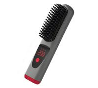 Hair Straightener 4 Levels Cordless Ceramic Rechargeable Comb with LED | Ceramic Hairdressing Comb for Travel Holiday Festival Salon Home Bridal Party Summer Daily