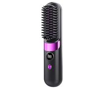 Hair Straightener Brush - Ceramic Ionic Hair Straightener | Fast Heating Hairs Styling Comb - Electric Straightening Brush for Smooth Frizz Control, Detangling, Salon Styling Tool for Women