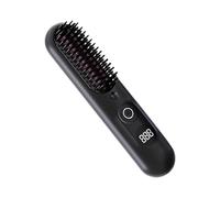 Hair Straightener - Ceramic Cordless Heated Hair Brush, Ceramic Hot Comb, Hair Styling Tool for Girls Women Wife Girlfriend Home Bathroom Vacation Travel T