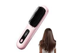 Hair Straightener Comb - Fast Heating Rechargeable Styling Tools,Ionic Hair Straightener Comb | for Home Travel Vacation Morning Rush