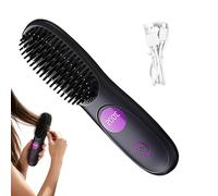 Hair Straightener - Cordless Hair Straightener With Ionic Technology | Ceramics Heated Cordless USB Rechargeable Hairs Brush | Ceramic Hot Comb | For Girls Women Wife Girlfriend Home Bathroom Travel