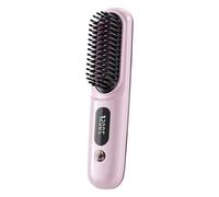 Hair Straightener in the Shape of a Brush, Temperature Control, Easy Assembly, Combs for Achieving Straight Hair, For Mothers Family Friends At Home On The Go Salon