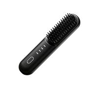 Hair Straightener Portable 4000mAh Rechargeable Professional Brush | 4 Temperature Settings Cordless Travel Hair Straightener for Women Travel Short Long Curly Wavy Beach Salon Home