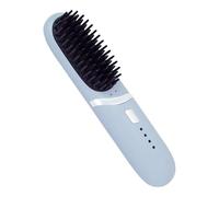 Hair Straightener | Portable Rechargeable Comb, Straightener with 3 Temperature Settings | For Curly Short Wavy Long Hair Women Men Travel Beach Home Salon Styling