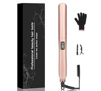 Hair Straightener, Professional Ceramic Plates Straightener for Women Hair Flat Iron and Curler 2 in 1, Digital Display 120°C-230°C, Lasting Results Straightening Styling Tool for Long Short Hair