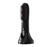 Hair Straightener, Styling Brush, 3.54 X 3.15in Cordless Rechargeable Design and LCD Display Feature, Heated Tool for Morning Routine, Travel, Home, Salon, Trip, on The Go Use