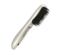 Hair Straightening Brush - 8.7 Inches, Negative Ion Styling Tool, Fast Heating Anti-Scald | Rechargeable Straightening Comb for Home, Travel, Vacation and Morning Rush