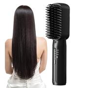 Hair Straightening Brush, Cordless Hairdressing Tools with 3 Temperature Settings, Hair Straightening Brushing, For Outdoor Travel Vacation And In The Morning Hurry