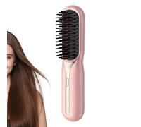 Hair Straightening Brush | Fast Heating and Rechargeable Styling Tools, Hair Straightening Comb | Suitable for Girls, Hurry Morning, Home, Outdoor, Travel and Vacation