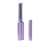 Hair Straightening Brush - Portable USB Rechargeable 3 Level Tool | Quick Heating Hair Straightening Comb for Smooth Styling | Electric Comb - Travel Holiday Festival Sal