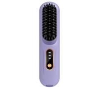 Hair Straightening Brush - Stylist with Heated Curls 3 Temperatures | Damage Free Hair Straightener Brush - For Long Thick Thin Curls Home Evening Meetings Wedding Holiday