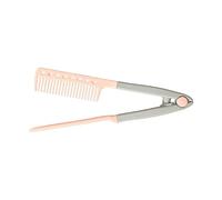 Hair Straightening Comb - 24.5cm Straightening Comb V Type | Non-Slip Wet Dry Hairdressing Combs, Professional Hair Styling Kit, Ideal for Ladies and Girls at Home, Salons, Hotels, Dorms
