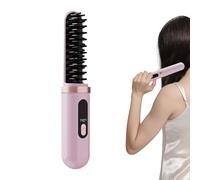 Hair Straightening Comb - Effortless Handling and Control, Wireless Ceramic Heating, Straightening Comb for Dating, Holiday, Holiday, Commuting, Road Trip, Daily Use, Straight and Shiny Hair, Spa