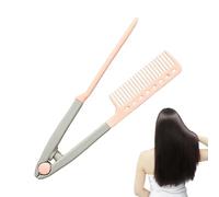 Hair Straightening Comb | Styling Straightening Comb for Flat Iron - V Shaped Smoothing Brush Professional Tool for Home Commuting Vacation Travel Road Trip Dating