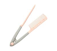 Hair Straightening Comb - V Type Alignment Styling Device with Ergonomic Handle Design, Anti-Frizz Smoothing Aid, Heat-Guided Device for Arrangement, Consistent Shape Refinement of the