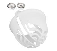 Hair strainer for shower, 1 pc, White, compatible with Viega Tempoplex for series from 2001-2006, replacement dip tube hair trap shower for model 6958.96, 625 221