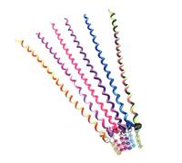 Hair Strings For Braids,Silicone Twist Barrette Spiral Spin Colorful Hair - Hair Ribbons Elastic For Braids, For Birthday, Christmas, Wedding