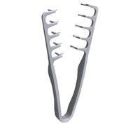 Hair Structure Comb, Men's Styling Comb, Curl Comb, Volume Tool for Hairline, Coarse Comb for Volume and Care, Accessories for Care of the Forehead Fringe for Women (Grey)