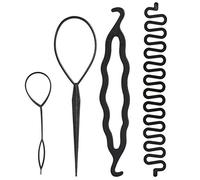 Hair Styling Accessories, Hair Styling Accessories Top Bun Braid Maker Hair Accessories Styling Set Topsy Tail Top Bun Maker Braiding Styling Disc Twist Tools DIY Accessories(No.1 4PCS)
