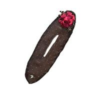 Hair Styling Clips Handmade Embroidered Flower Bun Flower Bun Roller Lazy Curler Cozy Maker Quick And Easy Curling Tool For Long Hair Girls Clips (B, One Size)