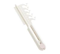 Hair Styling Comb 2 in 1 Design for V Shaped Teeth Manual Travel Size ABS Stuff Hairbrush Tool Root Lift Comb