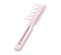 Hair Styling Comb 2 in 1 Design for V Shaped Teeth Manual Travel Size ABS Stuff Hairbrush Tool Root Lift Comb
