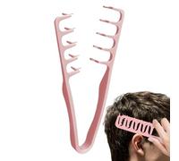 Hair Styling Comb-Professional Wide Tooth Texture Rake, Anti Static Grooming Tool, Pomade Application Brush, Heat Resistant Material, Smooth Edge Scalp Comfort, Volume Defining Design | For Men