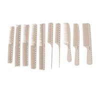 Hair Styling Combs 10PCS, Carbon Fiber Professional Hairdressing Combs, Anti-Static Heat Resistant with Measure Scale for Barber Salon