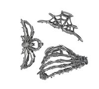 Hair Styling Decorative Holiday Hairpins - 3 Pieces Portable Hairstyling Accessories | Halloween Hair Clips For Ladies Girls Students Wives Fitness Enthusiasts Travel School College Concerts Dance