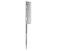 Hair Styling Pointed Tail Comb, Metal Bristle Teasing Hair Brush, Root Teasing Comb Precision Styling Tool, Long-Lasting C-omb Build, Modernized S-tyling Process, 23.5x2.7cm, For Salon Or Personal Use