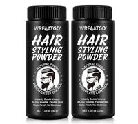 Hair Styling Powder 30g, Hair Texture Powder to Add Volume & Texture, Matte Finish & Strong Hold, Instant Root Volume, Non-Sticky, Easy to Apply, Men's Hair Powder for All Hair Types (2 Bottles)