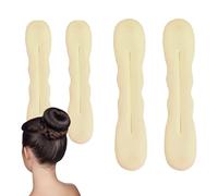 Hair Styling Set - Bun Maker with 10" Foam Sponge, 4 Large and Small Cushions, Flower Bun Tool | Lightweight Donut Shaper for Hair Styling