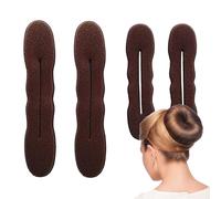 Hair Styling Set - Bun Maker with 10" Foam Sponge, 4 Large and Small Cushions, Flower Bun Tool | Lightweight Donut Shaper for Hair Styling