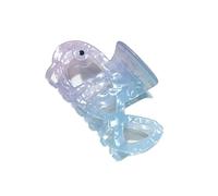 Hair Styling Set Including Ray Sea Star Conch Barrettes in Mystical Marine Blue Color Variations Lightweight Hair for Women