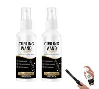 Hair Styling Tool Cleaning Spray, Curling Iron Cleaner 100ml (2PCS) | Residue Remover for Hot Hair Tools, No Pulling Protective Liquid Mist, Flat Curling Iron Cleaner, for Daily Home Salon Travel