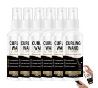 Hair Styling Tool Cleaning Spray, Curling Iron Cleaner 100ml (6PCS) | Residue Remover for Hot Hair Tools, No Pulling Protective Liquid Mist, Flat Curling Iron Cleaner, for Daily Home Salon Travel