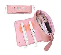 Hair Styling Tool Travel Case Storage - This hair tool organizer bag includes structured compartments that securely hold various hairdressing tools such as