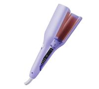 Hair Styling Tool with Negative Ionic Technology, 32mm Anti-Scald Wave Curling Iron for Women, 4 Gears Double-Sided Heating French Curls Iron for Quickly Creating Smooth Waves (Purple, UK Plug)