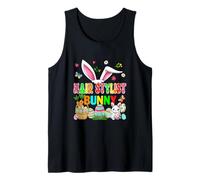 Hair Stylist Bunny Easter Job Team Hunting Chocolate Eggs Tank Top
