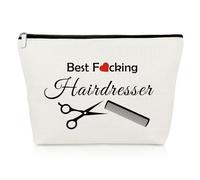 Hair Stylist Gifts for Girl Makeup Bag Funny Hairdresser Gifts Salon Gifts for Women Hair Dresser Gifts Cosmetology Graduation Gift Appreciation Birthday Gift for Barbers Travel Cosmetic Pouch