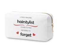 Hair Stylist Gifts Hair Dresser Makeup Bag Hairdresser Gifts for Women Cosmetology Graduation Present Hairdresser Cosmetic Bag Christmas Birthday Present for Hairstylist Thanksgiving Travel Pouch